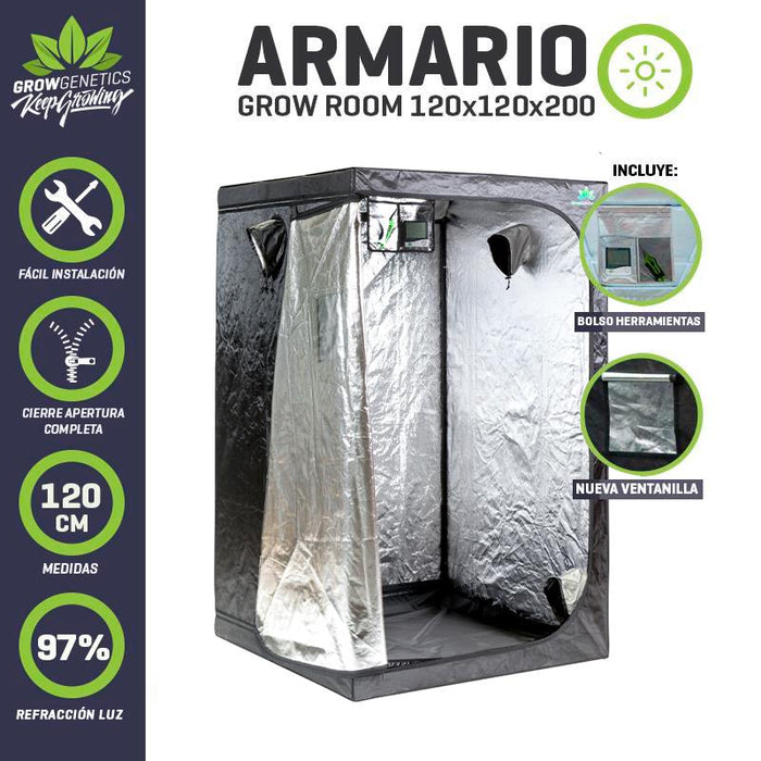 Armario pro 120x120x200 grow genetics