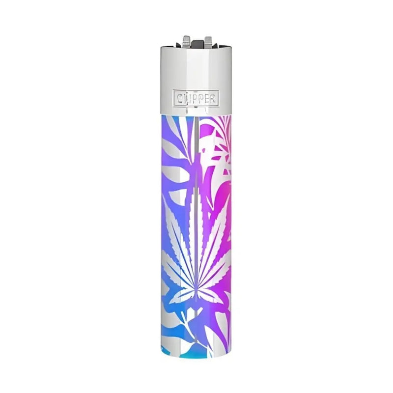 Encendedor Clipper metálico JUNGLE LEAFS
