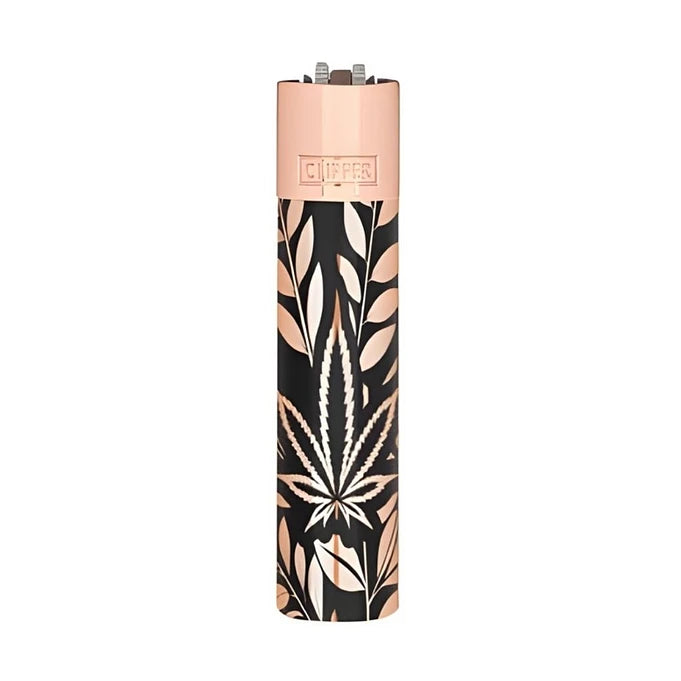 Encendedor Clipper metálico JUNGLE LEAFS
