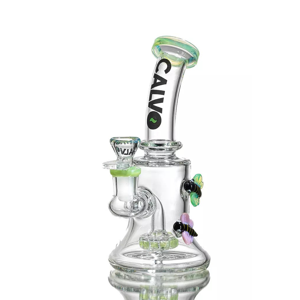 Pink Bee Rigs Calvo Glass Bee Rig Lite 19cm โ sukhagrowshop