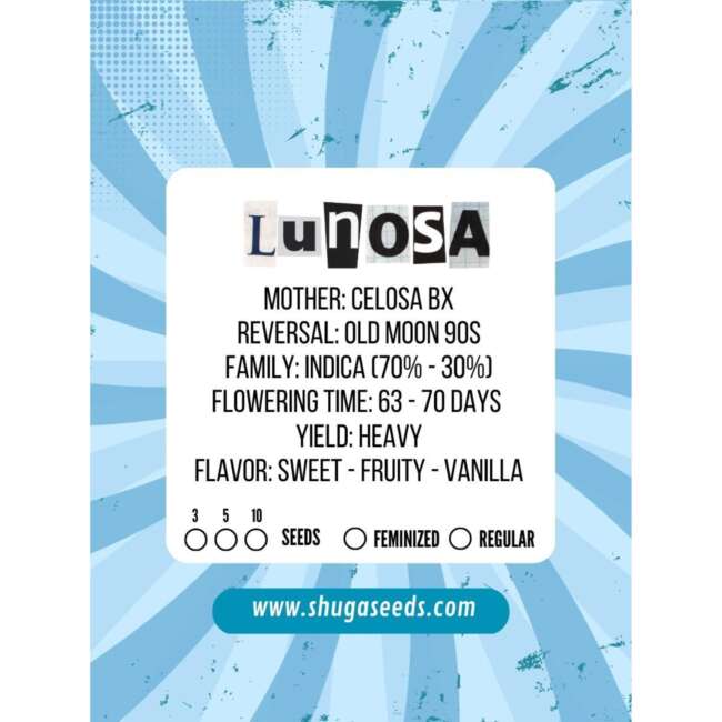 SHUGA SEEDS lunosa fem x3