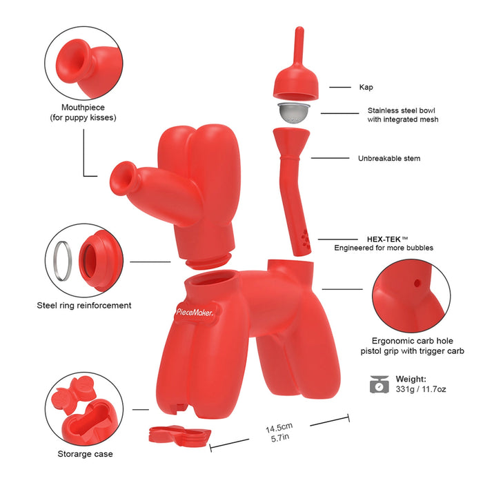 Bong Perro Globo K9 piece maker