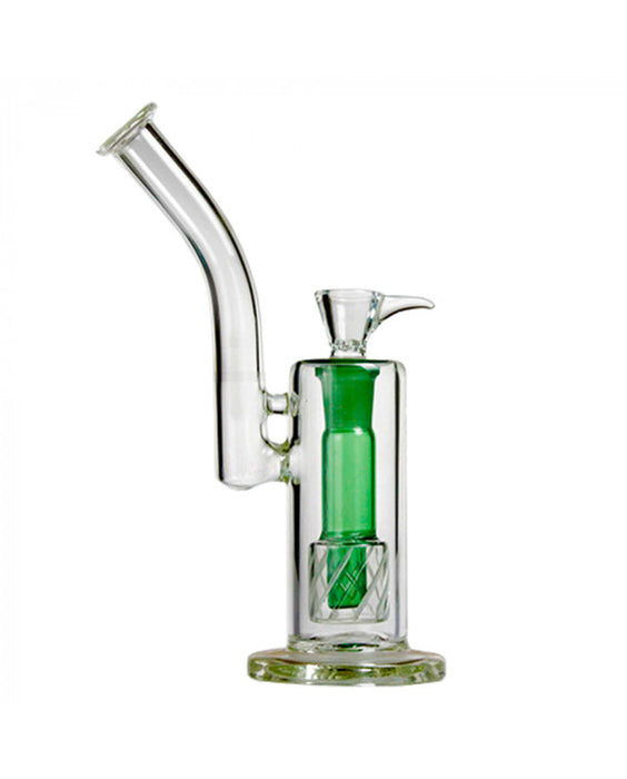 bong matrix perc bubbler green 25cm