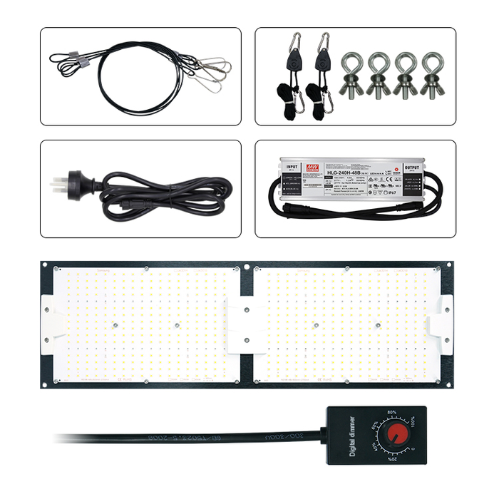 LED QUANTUM BOARD 240W | samsung lm301H | IP65 Waterproof | UV+IR | 3500K