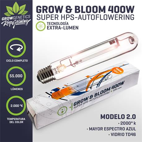 Ampolleta mixta 400w grow genetics